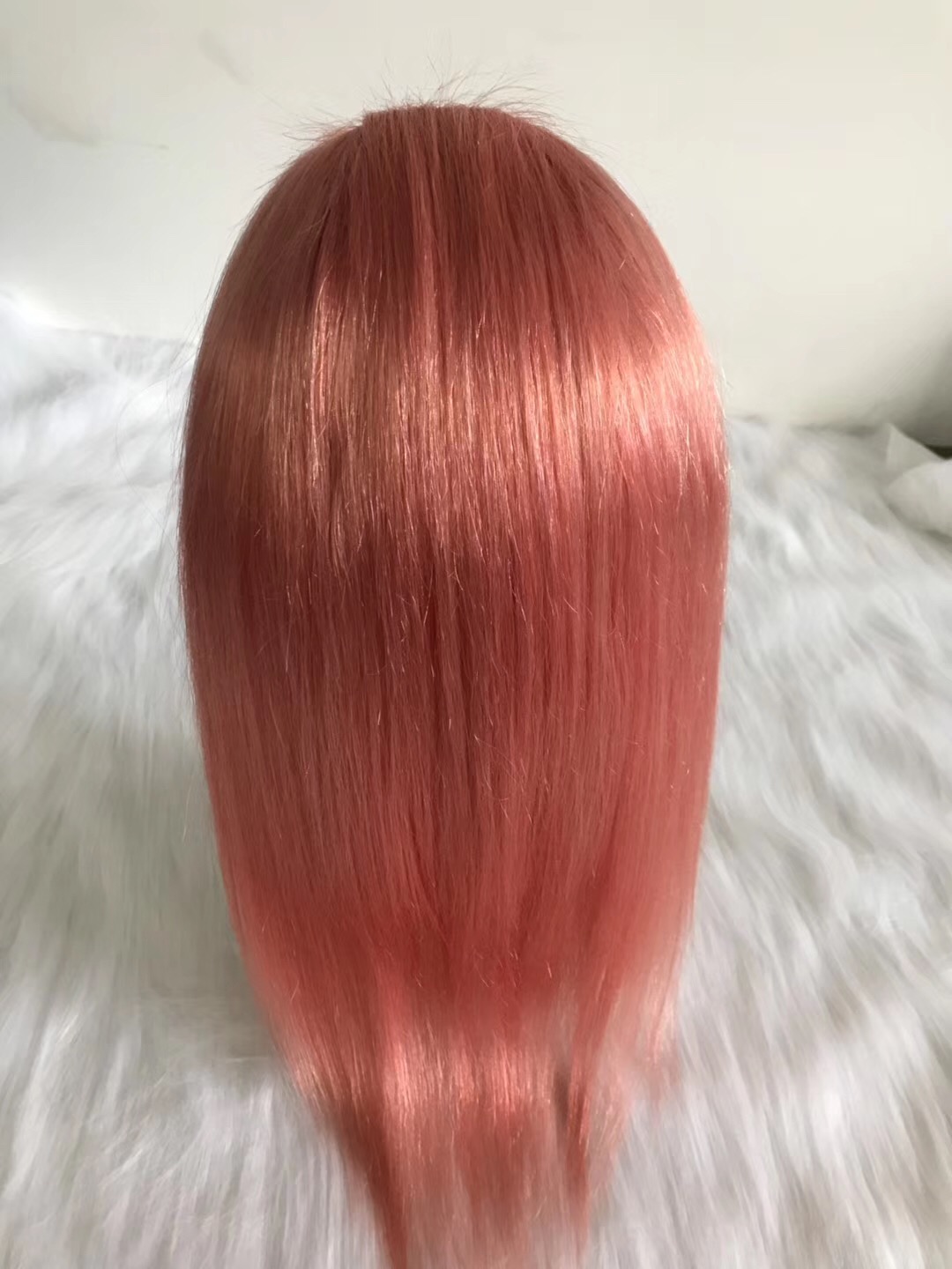 Pink hot sale human hair  wig best selling  wig YL218